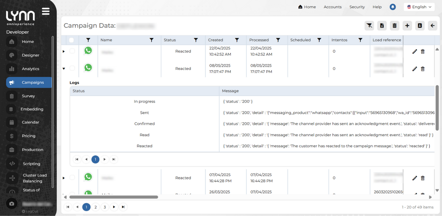 example of record state analysis