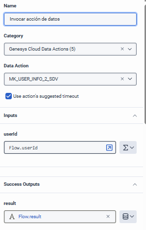 Call Data Action