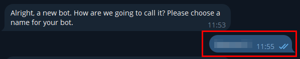 Asignación del nombre del bot