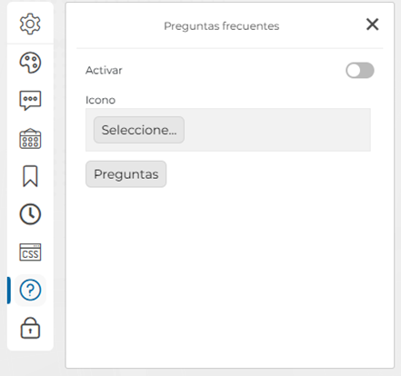 Sección de preguntas frecuentes