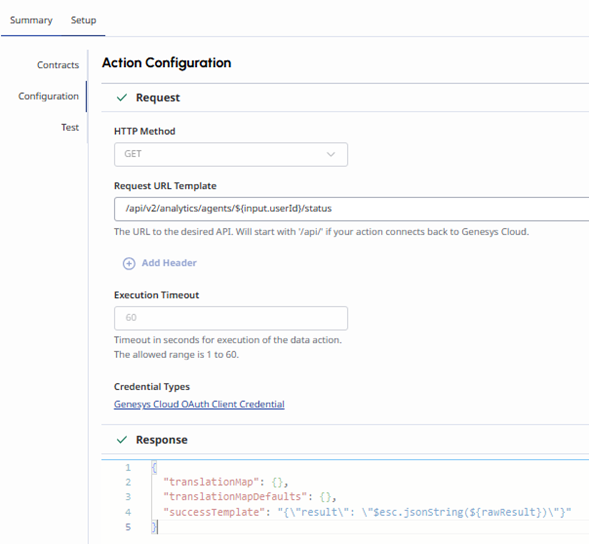 GC Action Configuration